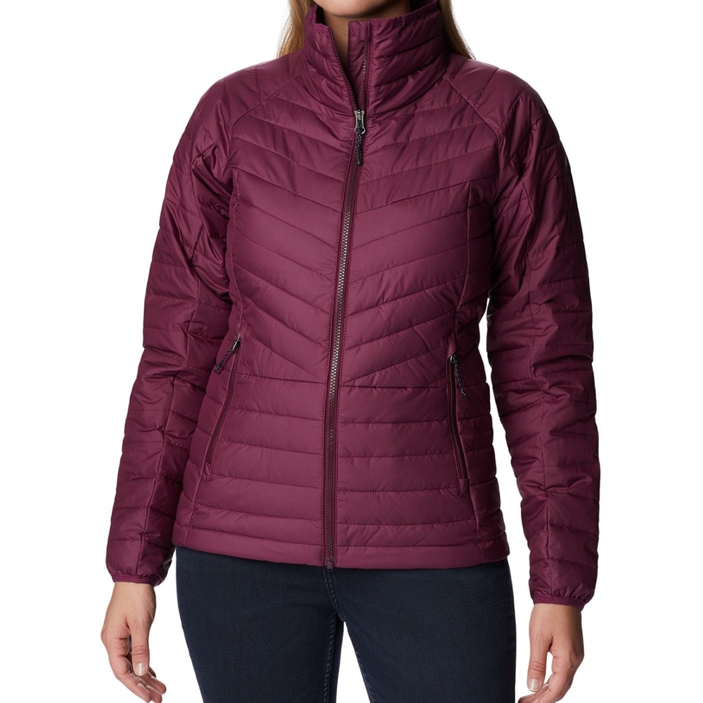 NWT Women’s Columbia Powder Lite Jacket, color Marionberry, size L